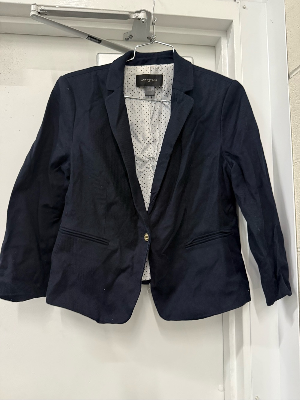 Ann Taylor Navy Single-Button Women's Blazer